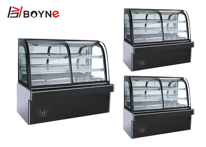 Curve Type Front Opened Refrigerated Cake Display Case Pastry Display Chiller