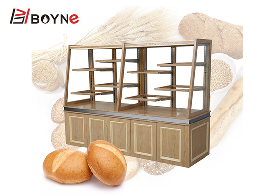 Custom Size Canteen Cake Display Case Island Bread Display Showcase